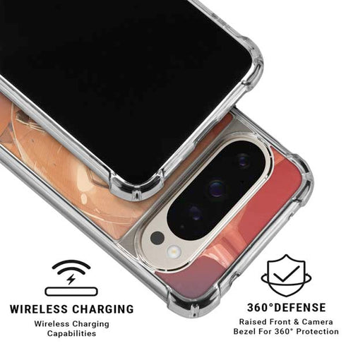 Marvel Black Widow Running Google Pixel 9/9 Pro Clear Case